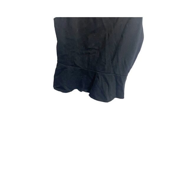 Express Peplum Top With Lace Detail on Back Black Size S Sleeveless Zip Back - Picture 3 of 5